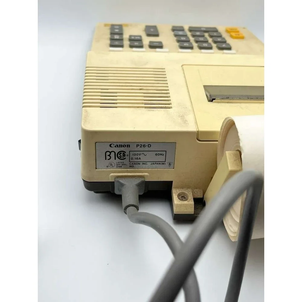 Vintage Canon P26-D Home Office Desktop Printing Calculator 1989 Tested